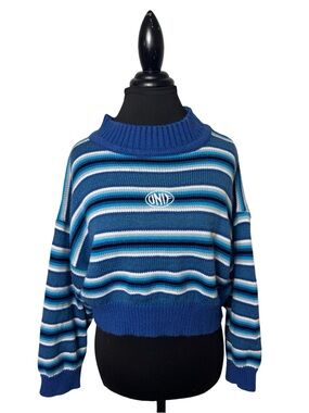 UNIF Blue Clarissa Crewneck Sweater